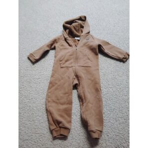 Carhartt Hooded One Piece Outfit Boys Size 24 Months Brown